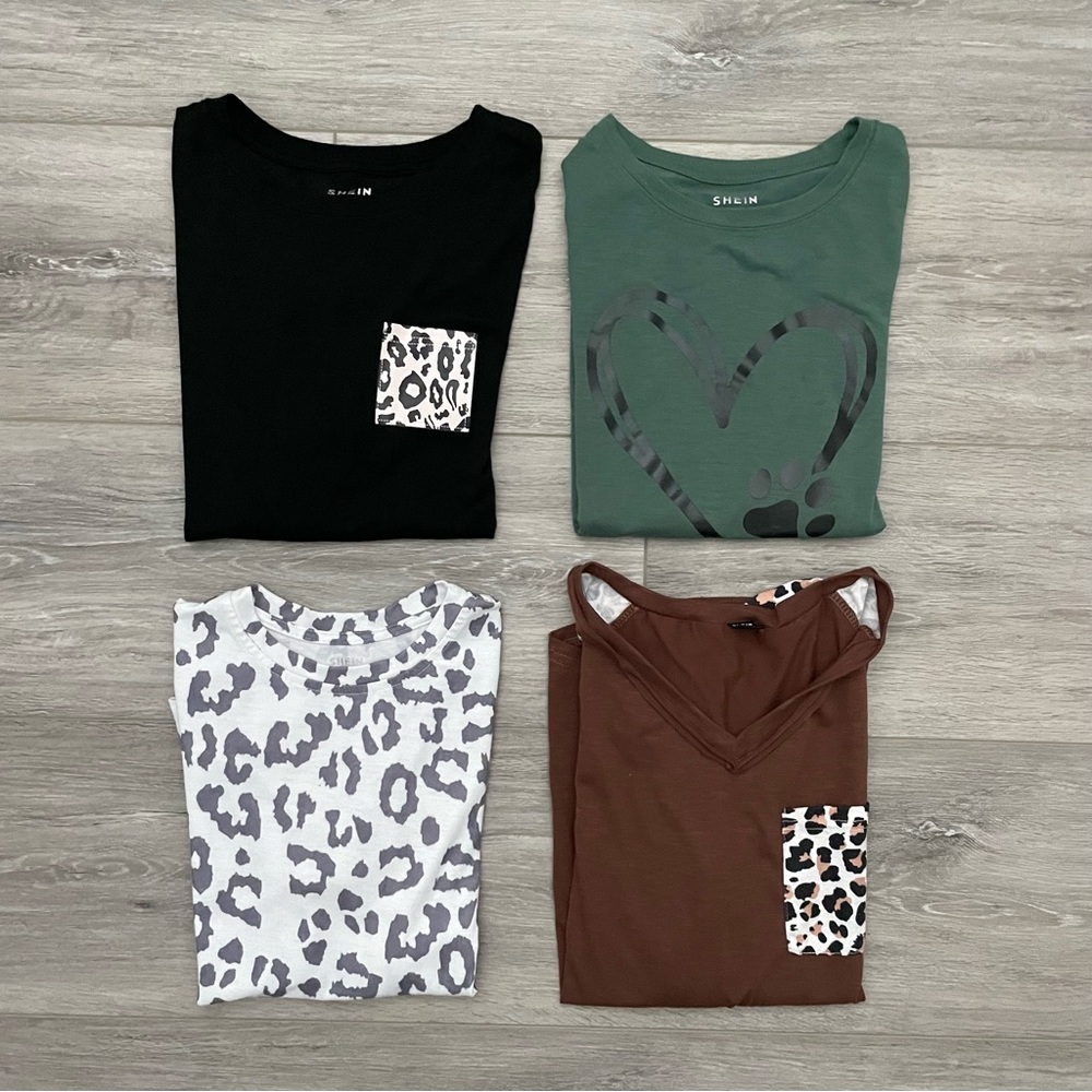 Bundle of FOUR size medium Shein tops